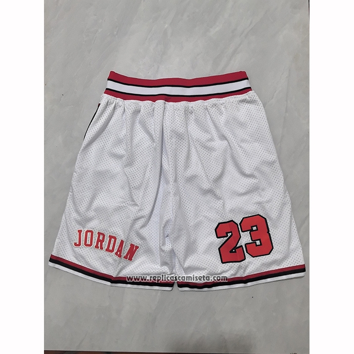 Pantalone Chicago Bulls Mitchell & Ness Just Don 1997-98 Blanco